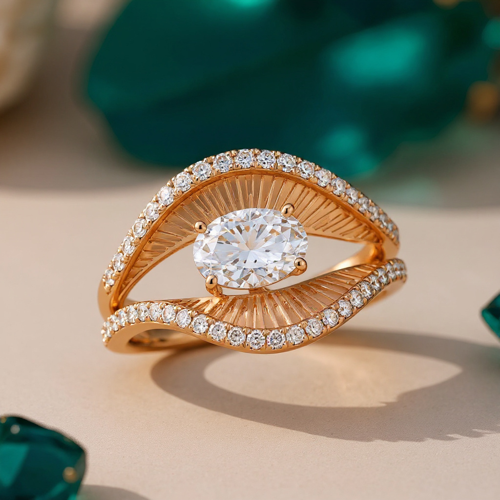 Have you ever seen a piece of jewelry that seems to hold light inside it? 🌟
We